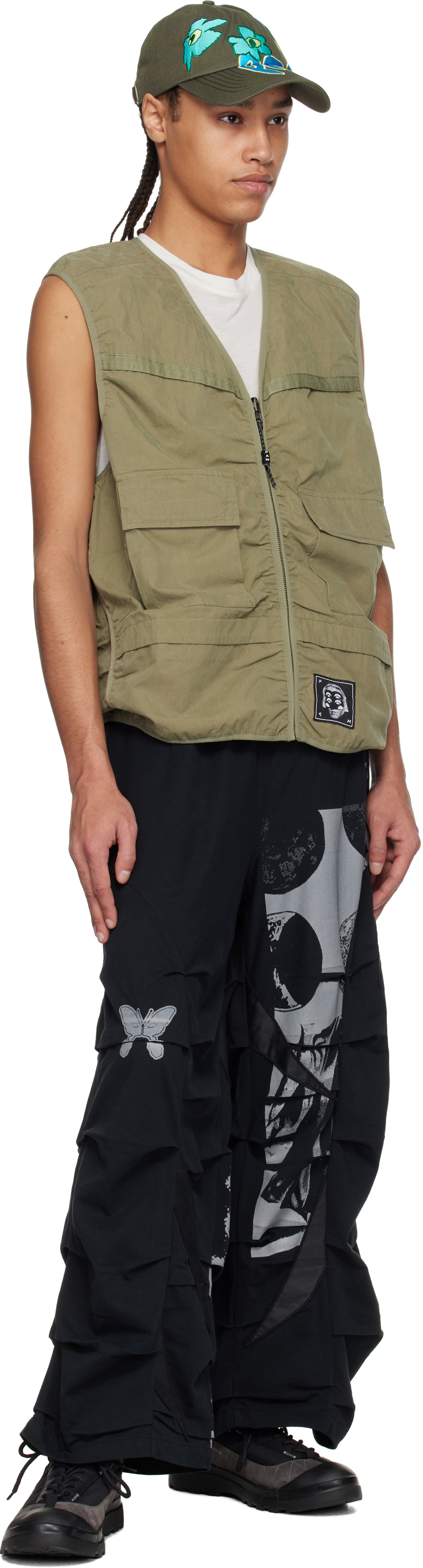 Perks and Mini Khaki Waxing Crescent Reversible Vest