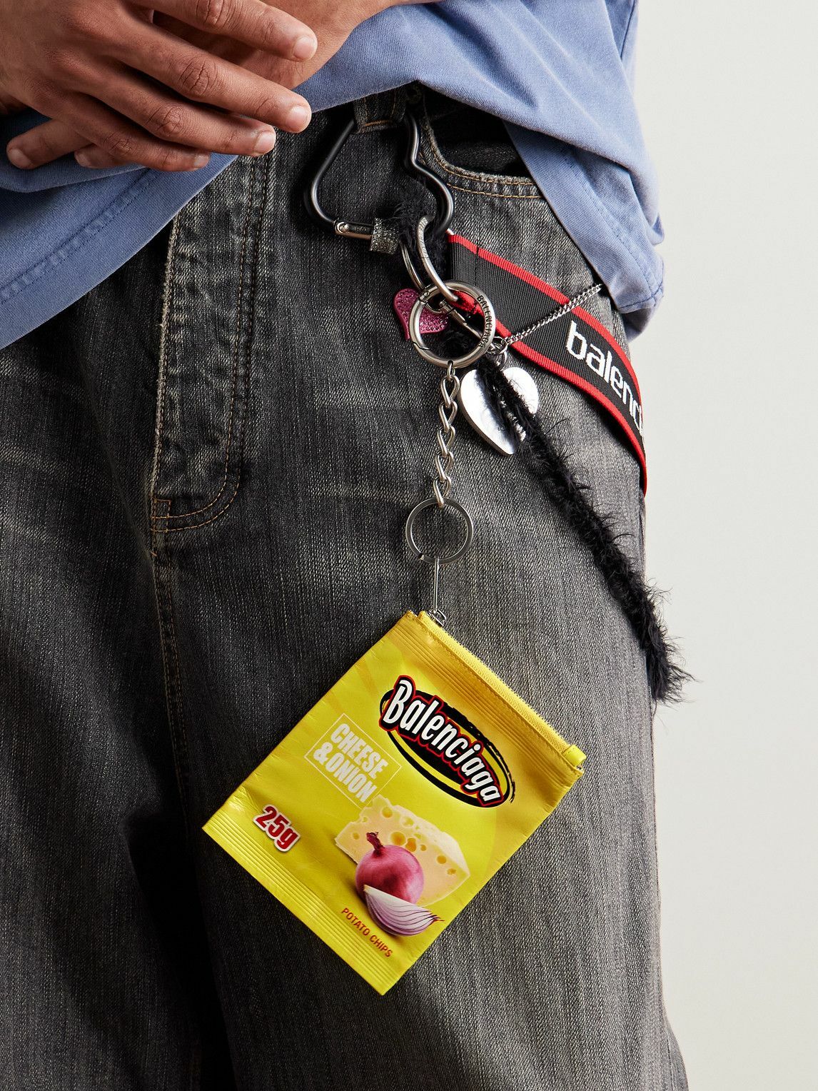 Balenciaga - Chips Printed Leather Pouch Balenciaga