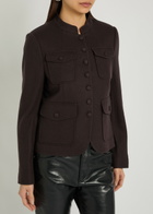 Rag & Bone Mercer Wool Jacket Dark Brown