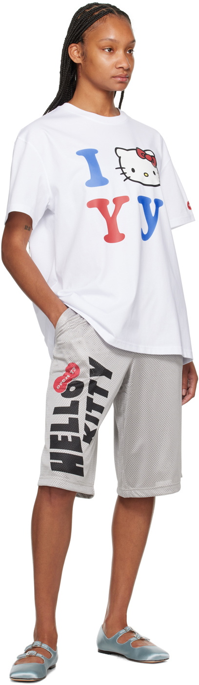 【OPEN YY】 SLOGAN GRAPHIC TOP WHITE Tops