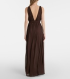 Tory Burch Belted jersey maxi dress