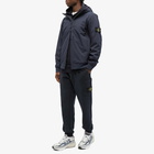 Stone Island Men's Soft Shell-R Hooded Jacket in Navy Blue