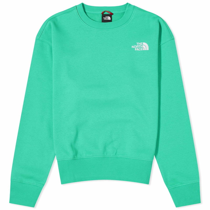 Photo: The North Face Women's Essential Crew Sweat in Optic Emerald