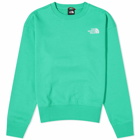 The North Face Women's Essential Crew Sweat in Optic Emerald