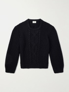 SAINT LAURENT - Knitted Wool Sweater - Black
