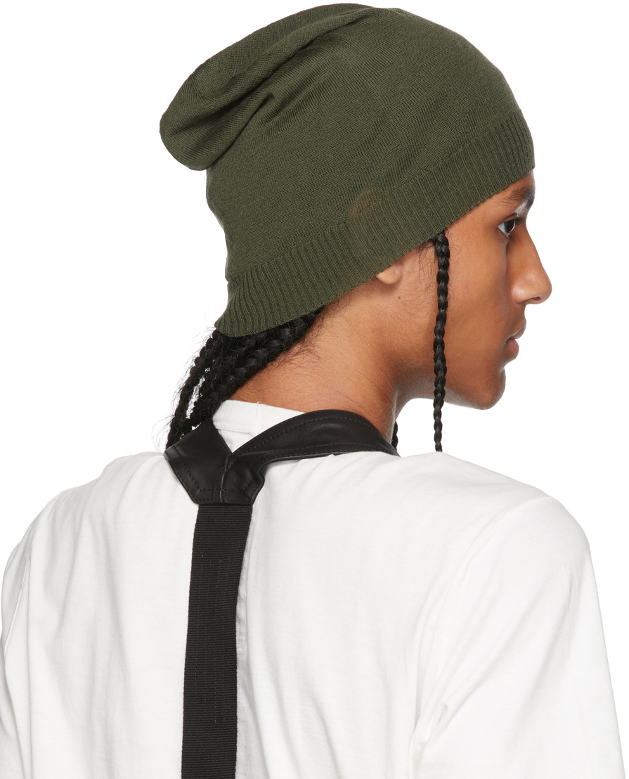 Rick Owens Green Medium Beanie Rick Owens