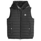 Moncler Men's Recycled Matte Poly Bourget Vest in Black