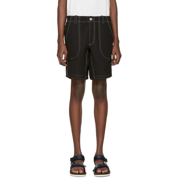 Photo: and Wander Black Contrast Stitch Shorts