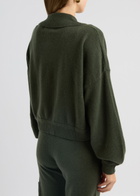 Crush Cashmere Lennon Cashmere Cardigan Dark Green