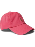 POLO RALPH LAUREN - Logo-Embroidered Stretch-Cotton Twill Baseball Cap - Red