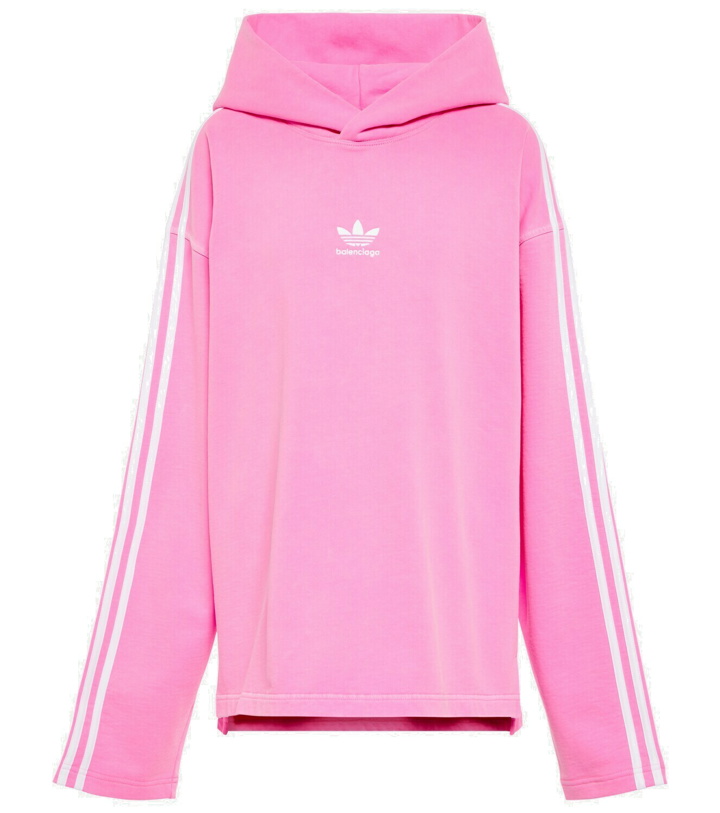 Photo: Balenciaga - x Adidas logo cotton hoodie