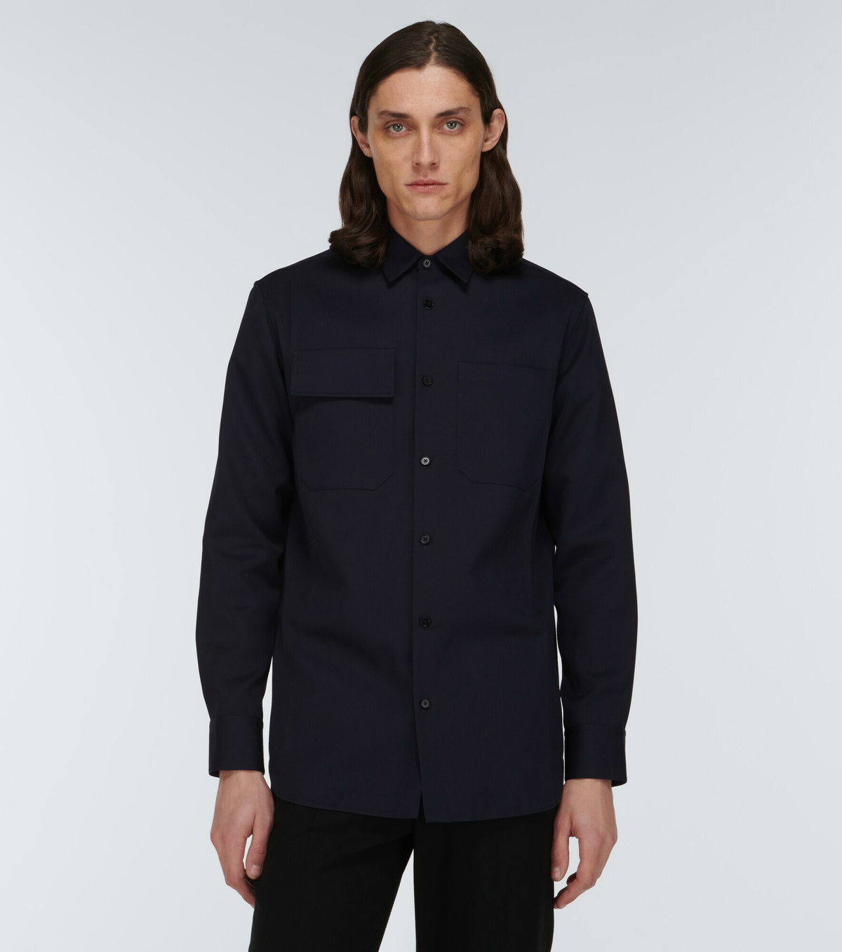 Jil Sander - Wool gabardine shirt Jil Sander