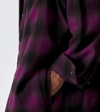 Balenciaga Checked wool-blend overshirt