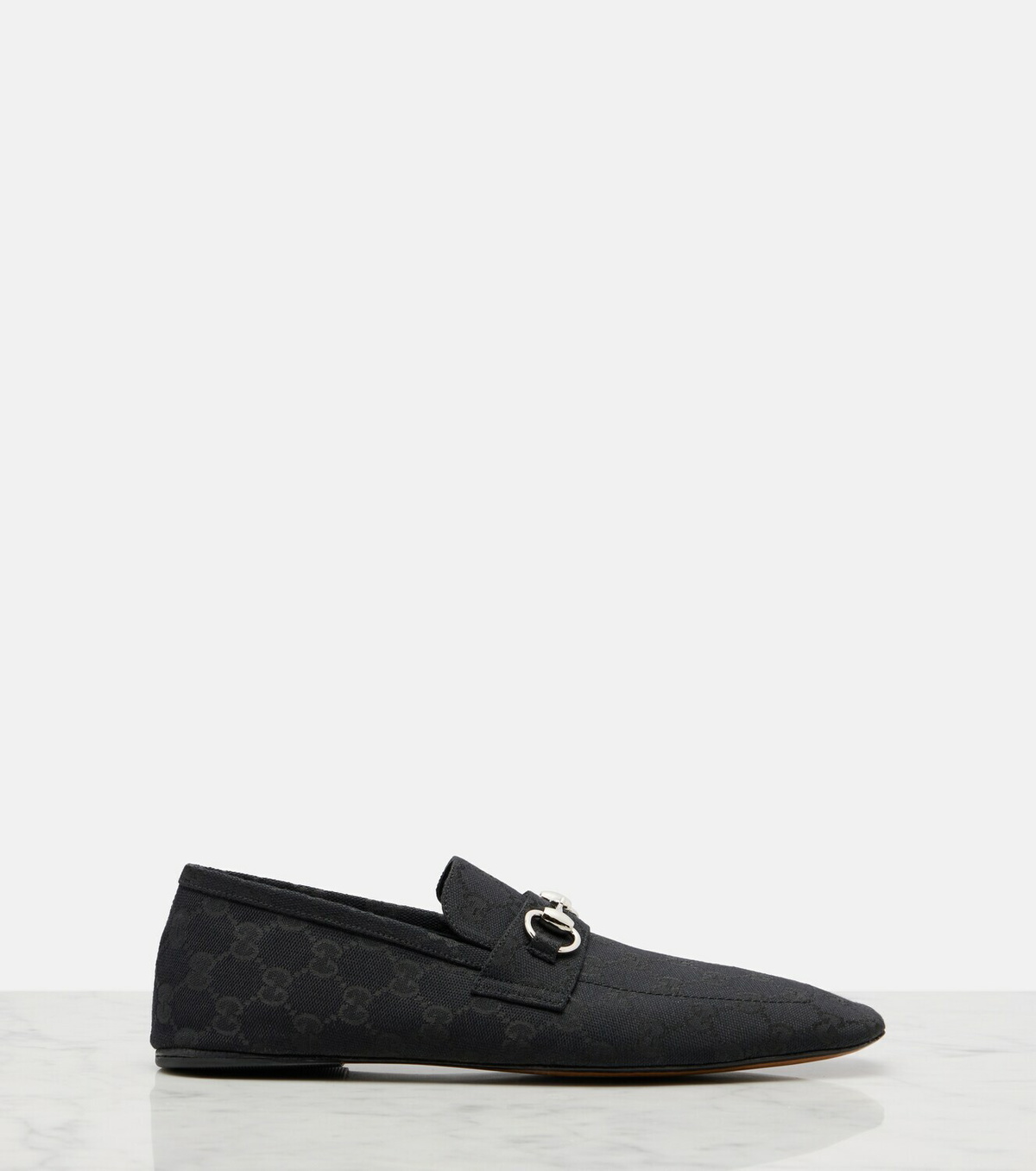 Gucci Horsebit GG Canvas loafers