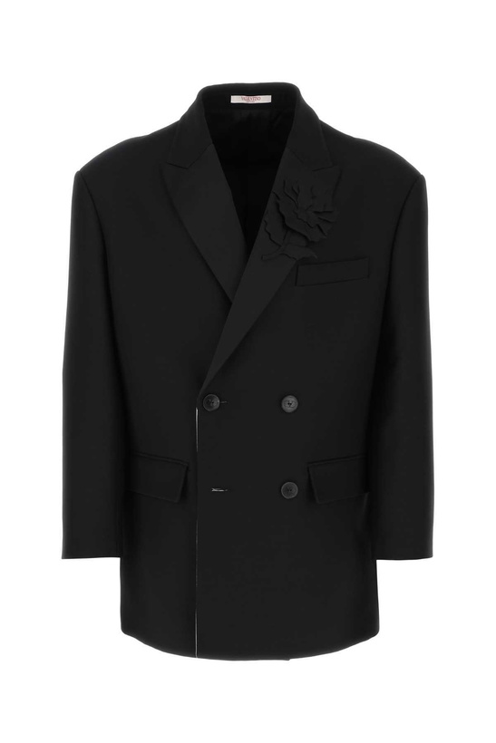 Photo: Valentino Garavani Black Wool Blend Blazer