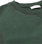 Sunspel - Brushed Loopback Cotton-Jersey Sweatshirt - Green