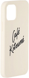 Maison Kitsuné Beige ’Café Kitsuné iPhone 12 & 12 Pro Case
