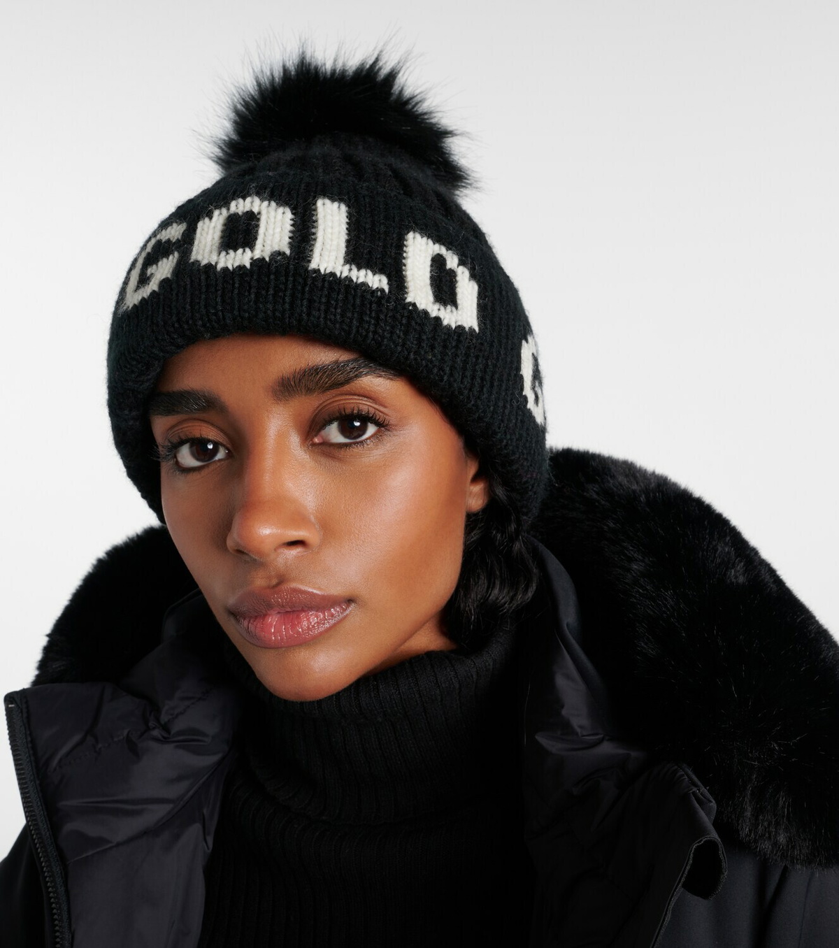 Goldbergh Hodd logo ribbed-knit beanie