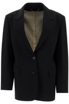GOLDEN GOOSE single-breasted crepe bl Blue
