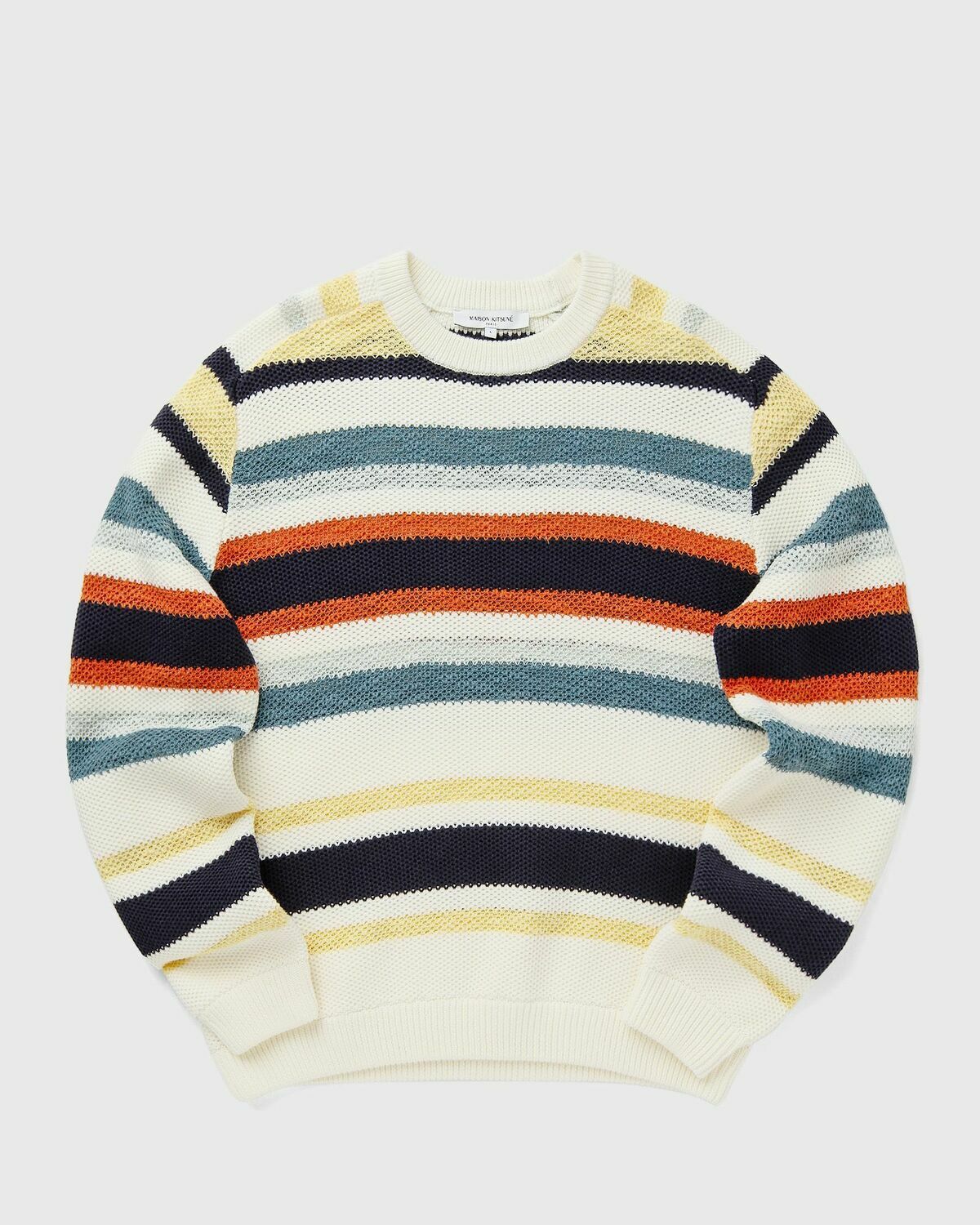Maison Kitsune COMFORT STRIPED JUMPER Multi-color Mens Pullover