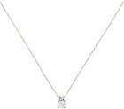 S_S.IL Silver X Crystal Necklace