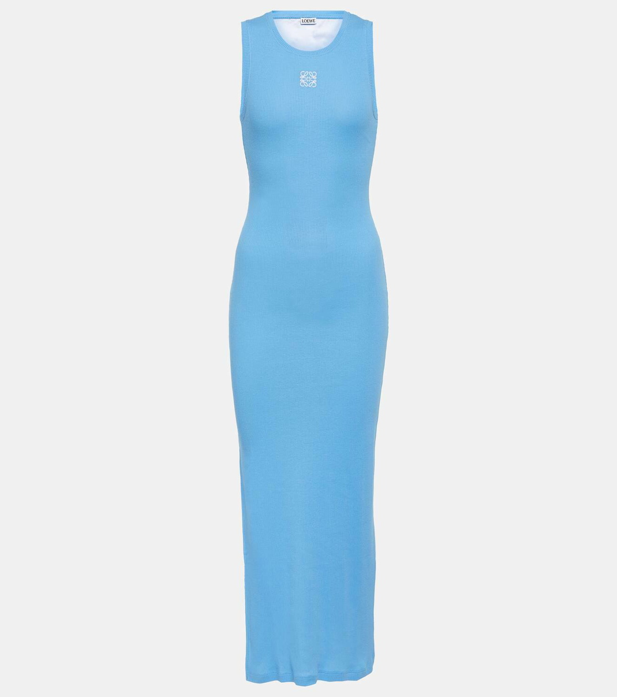 Loewe Anagram cotton-blend midi dress Loewe