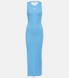 Loewe Anagram cotton-blend midi dress