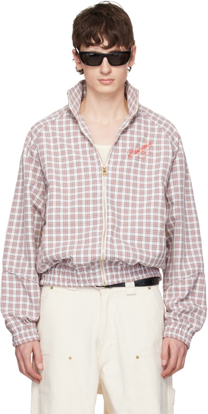 Photo: WILLY CHAVARRIA White & Red Ruff Rider Track Jacket