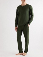 Hamilton And Hare - Stretch Lyocell and Cotton-Blend Pyjama Set - Green