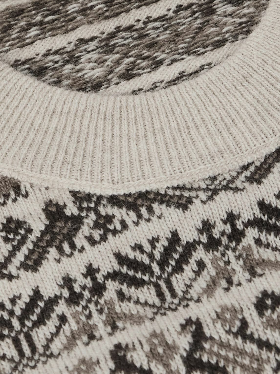 Purdey - Vigo Slim-Fit Fair Isle Wool Sweater - Neutrals