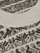 Purdey - Vigo Slim-Fit Fair Isle Wool Sweater - Neutrals