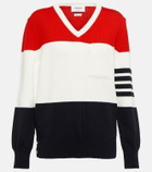 Thom Browne - Striped intarsia cotton sweater