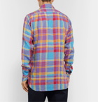 Drake's - Checked Linen Shirt - Multi