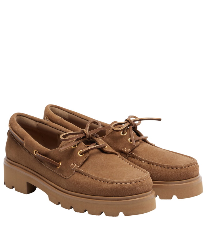 Photo: Gianvito Rossi Olonne suede boat shoes