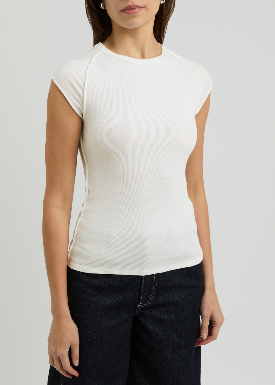 Free People Ever Had Stretch-cotton T-shirt Ivory