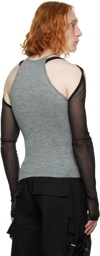 Dion Lee Gray Core Tank Top