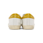 Golden Goose White and Yellow Superstar Sneakers