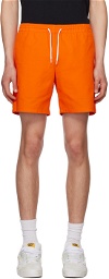 Noah Orange Elasticized Shorts
