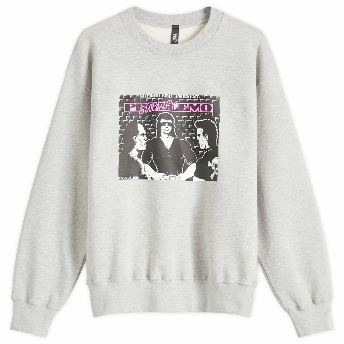 トップス Mini Problemo Sweatshirt No Problemo Men's Mini Problemo Crew Sweatshirt in Grey Marl