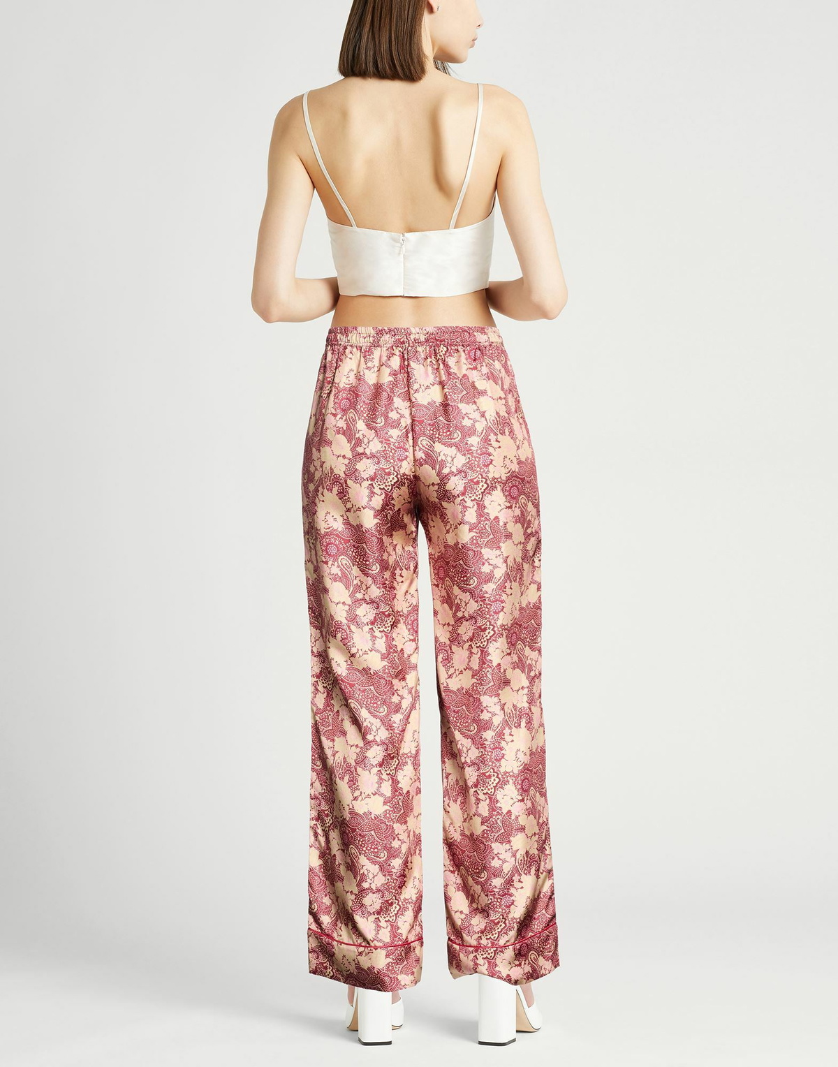 Massimo Alba Womens Pants Burgundy