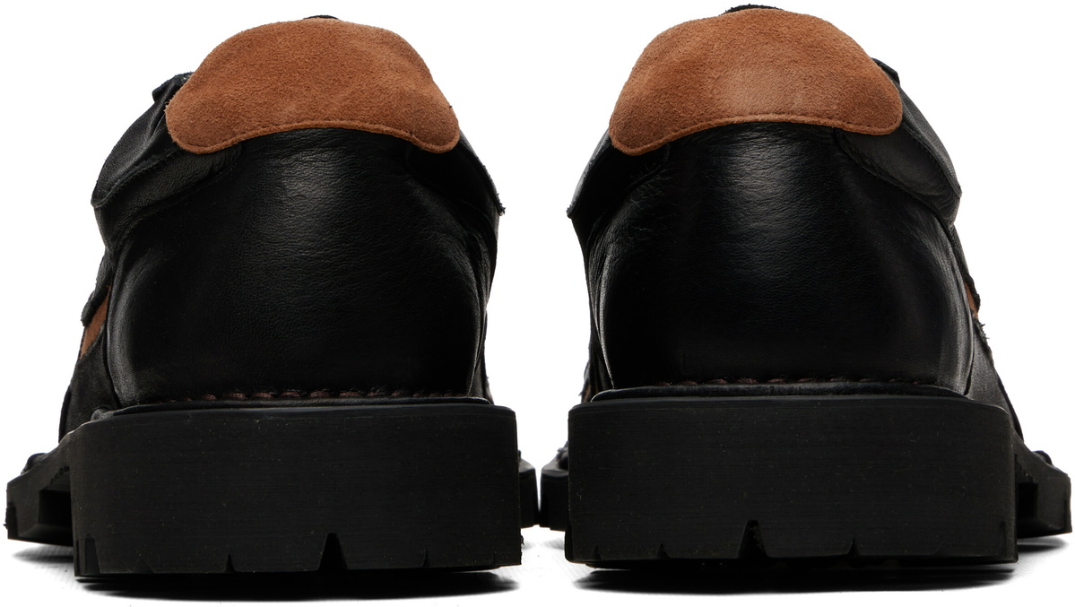FFFPOSTALSERVICE Black & Brown Banner Lace-Up Derbys