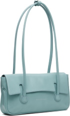 MARGESHERWOOD Blue Flap Small Bag