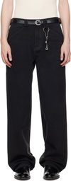 WILLY CHAVARRIA Black Straight Leg 'Good Boy' Jeans