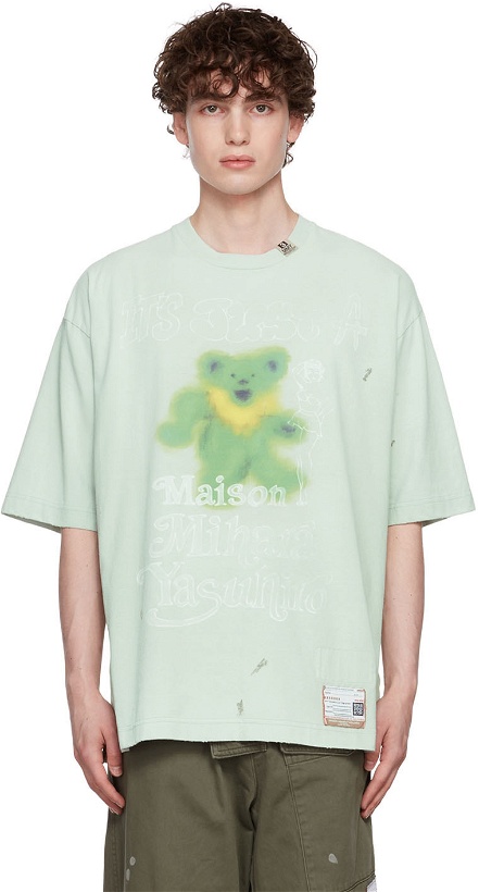 Photo: Miharayasuhiro Green Distressed T-Shirt