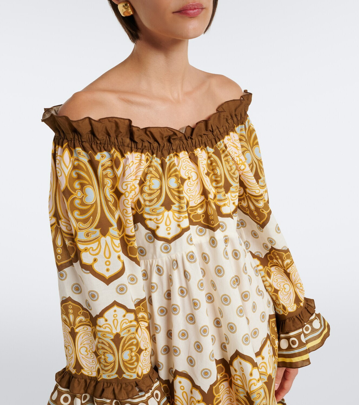 La DoubleJ Placée printed cotton minidress