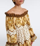 La DoubleJ Placée printed cotton minidress