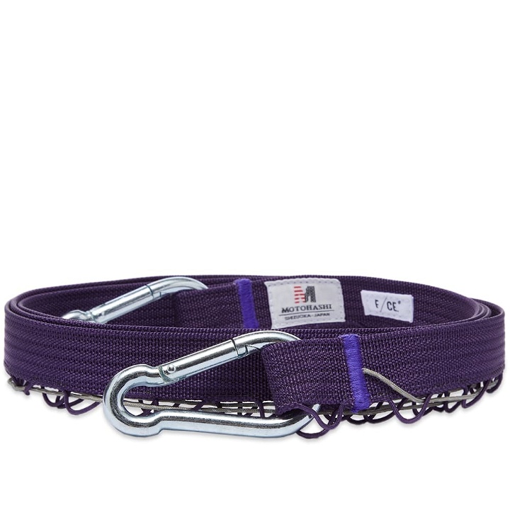 Photo: F/CE. x Motohashi Tough Hook Belt in Purple