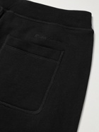Ralph Lauren Purple label - Madison Slim-Fit Tapered Cotton-Fleece Sweatpants - Black