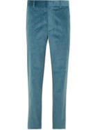 Paul Smith - Straight-Leg Cotton-Blend Corduroy Suit Trousers - Blue