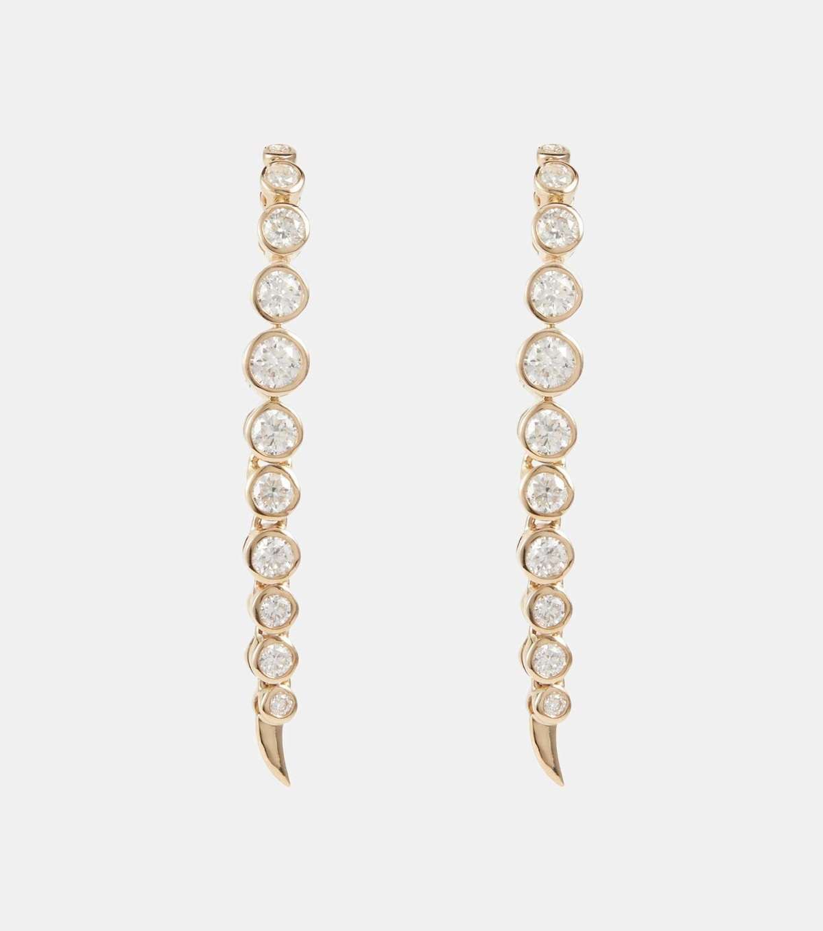 Ondyn River 14kt gold earrings with diamonds
